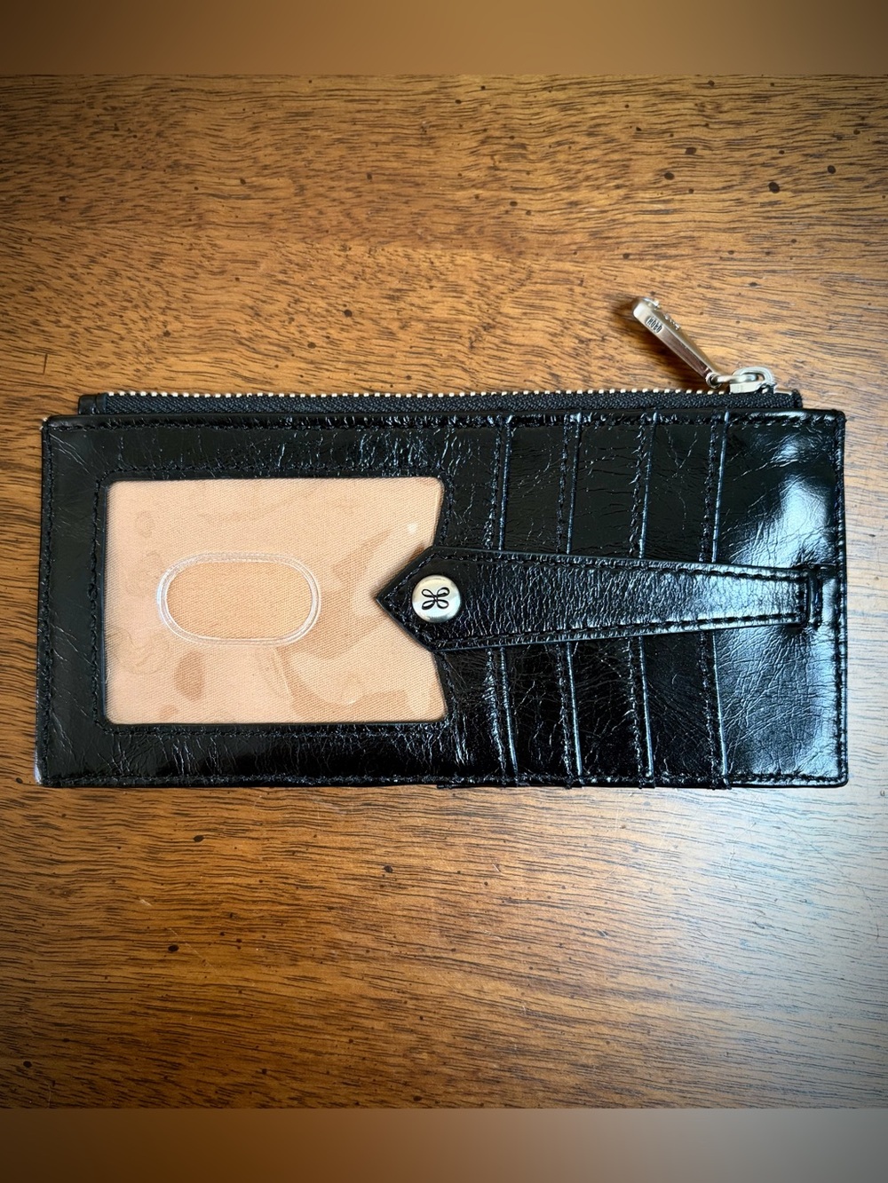 🌷HOBO Black Leather Card Holder/Wallet